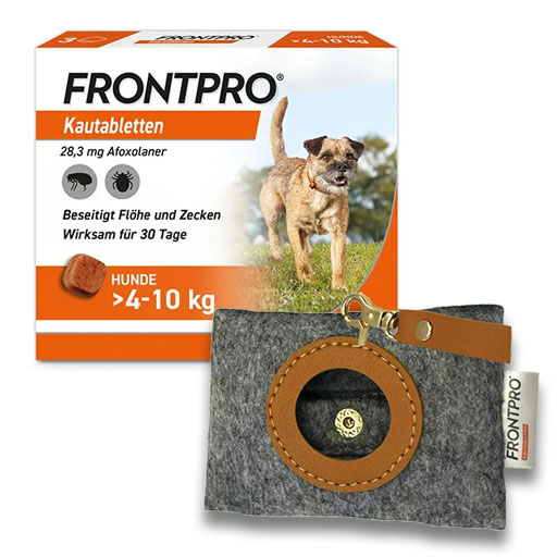 FRONTPRO 28 mg Kautabletten f. Hunde >4-10 kg<sup> 6</sup>  3 St