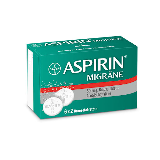ASPIRIN MIGRÄNE 500 mg Brausetabletten* 12 St