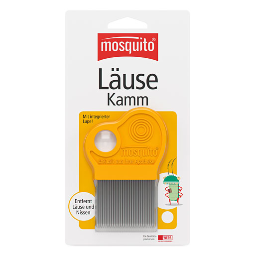 MOSQUITO Nissenkamm Metall mit Lupe 1 St