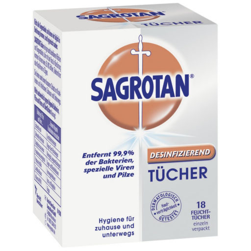 SAGROTAN Desinfektionstücher 18 St