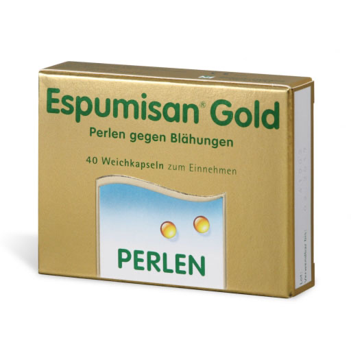 ESPUMISAN Gold Perlen gegen Blähungen 40 St