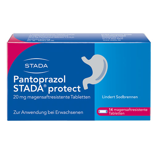 PANTOPRAZOL STADA protect 20 mg magensaftres. Tabl.* 14 St