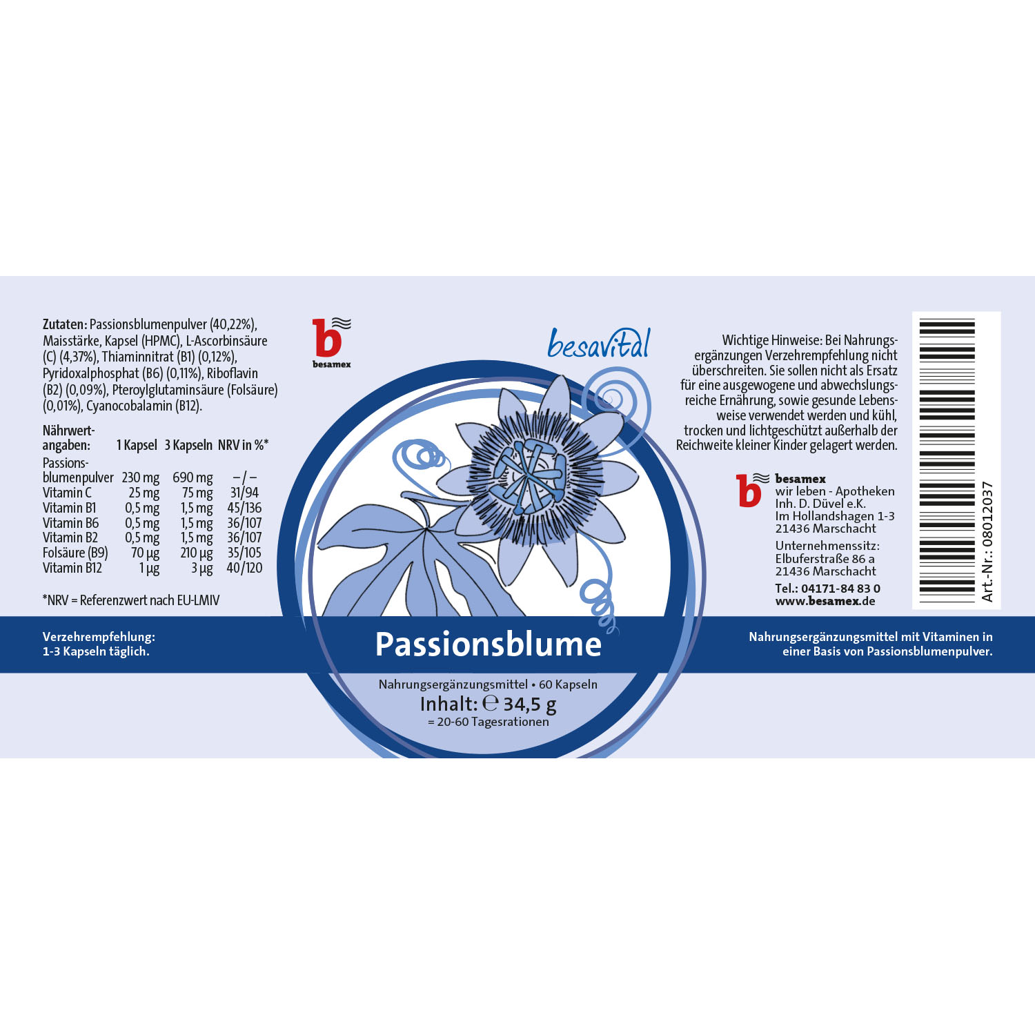 besavital Passionsblume