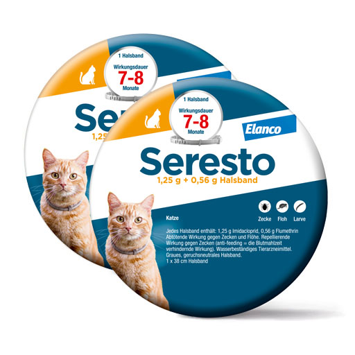 Spar-Set: 2x SERESTO Halsband für Katzen 1 St