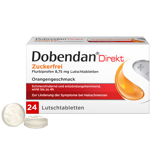DOBENDAN Direkt zuckerfrei Flurbiprofen 8,75mg Lut* 24 St