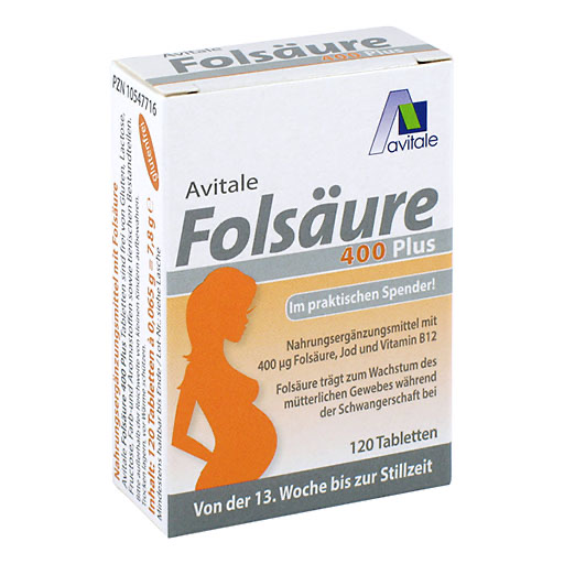 FOLSÄURE 400 Plus B12+Jod Tabletten 120 St  