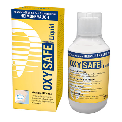 OXYSAFE Liquid Prof. Mundspülung Zahnarzt Version 250 ml