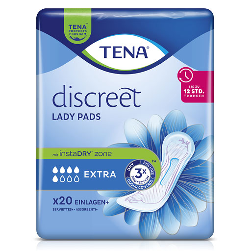 TENA LADY Discreet Inkontinenz Einlagen extra 20 St