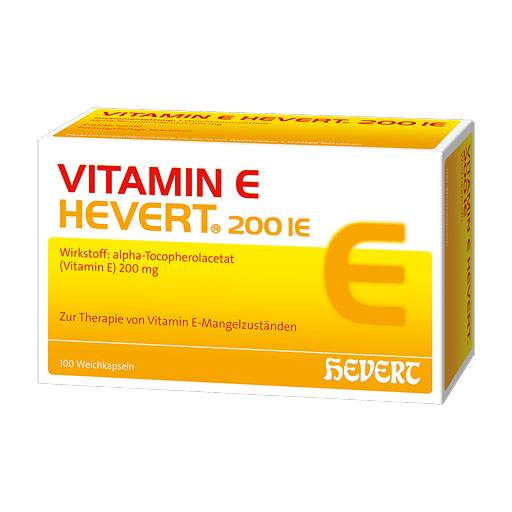 VITAMIN E HEVERT 200 I. E. Weichkapseln* 100 St