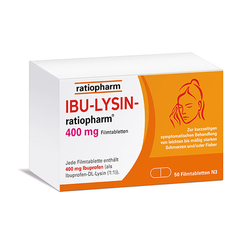 IBU-LYSIN-ratiopharm 400 mg Filmtabletten* 50 St