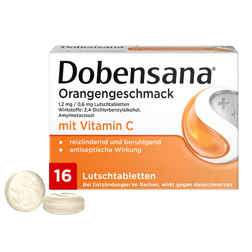 DOBENSANA Orangengeschmack 1,2mg/0,6mg Lutschtabl.* 16 St