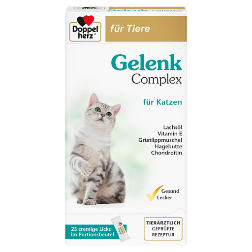 DOPPELHERZ für Tiere Gelenk Complex Port. B. f. Katze 25 St