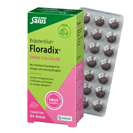 FLORADIX Eisen Folsäure Tabletten 84 St