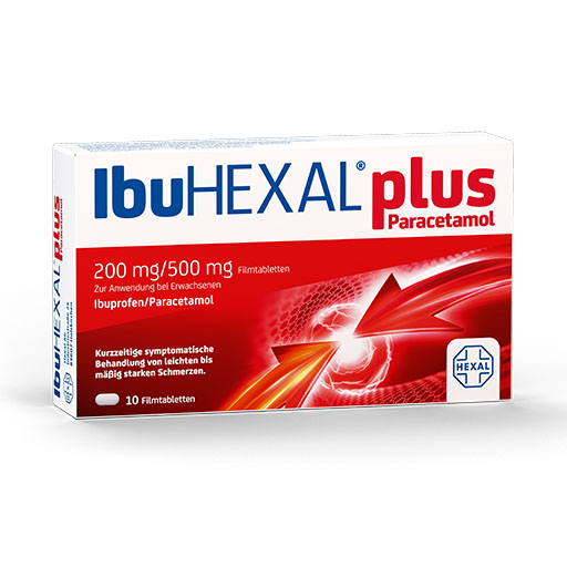 IBUHEXAL plus Paracetamol 200 mg/500 mg Filmtabl.* 10 St