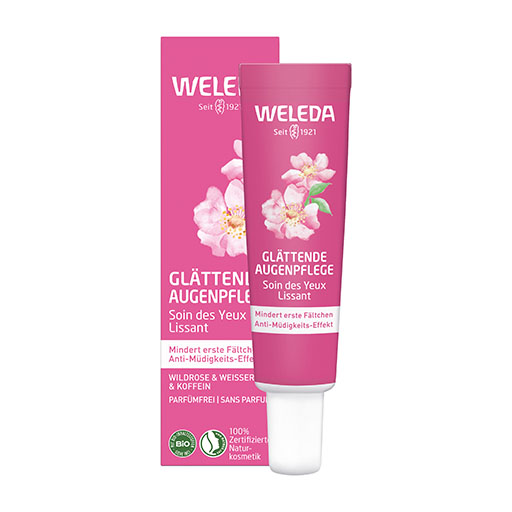 WELEDA glättende Augenpflege Wildrose & weißer Tee 12 ml