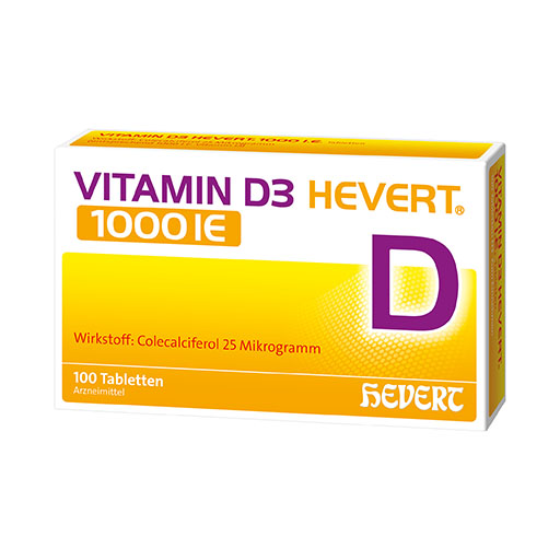 VITAMIN D3 HEVERT 1000 I. E. Tabletten* 100 St
