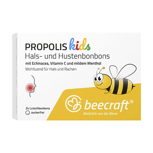 BEECRAFT KIDS Propolis Hals- und Hustenbonbons 24 St